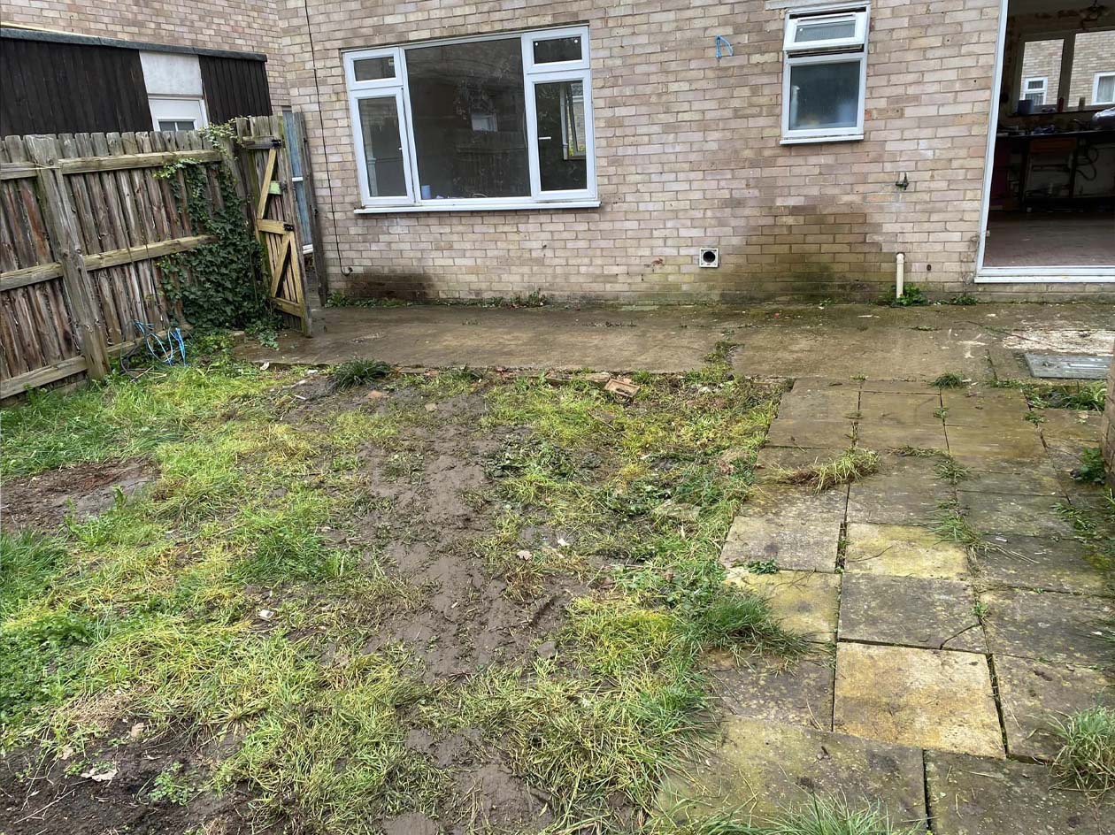 Garden after